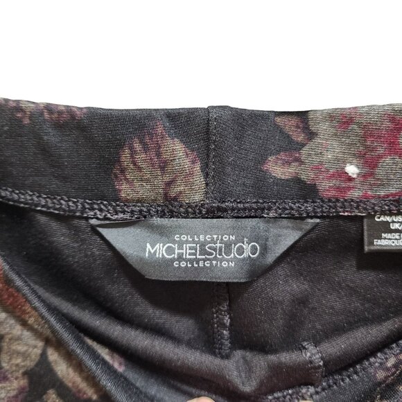 Michel Studio Pants Women's Size 2X Floral Print Straight Leg - Picture 14 of 14